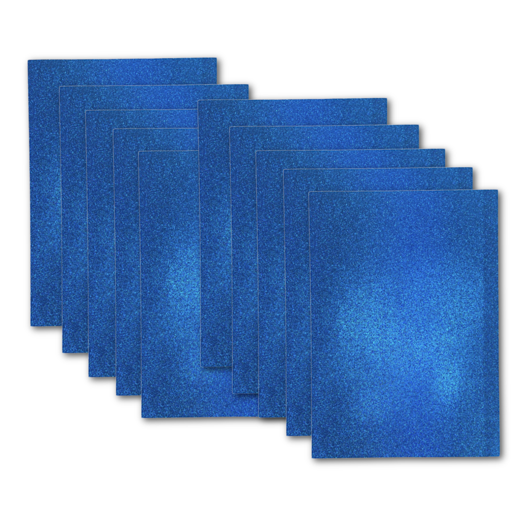 Personal Impressions Blue A4 Glitter Card (x10)