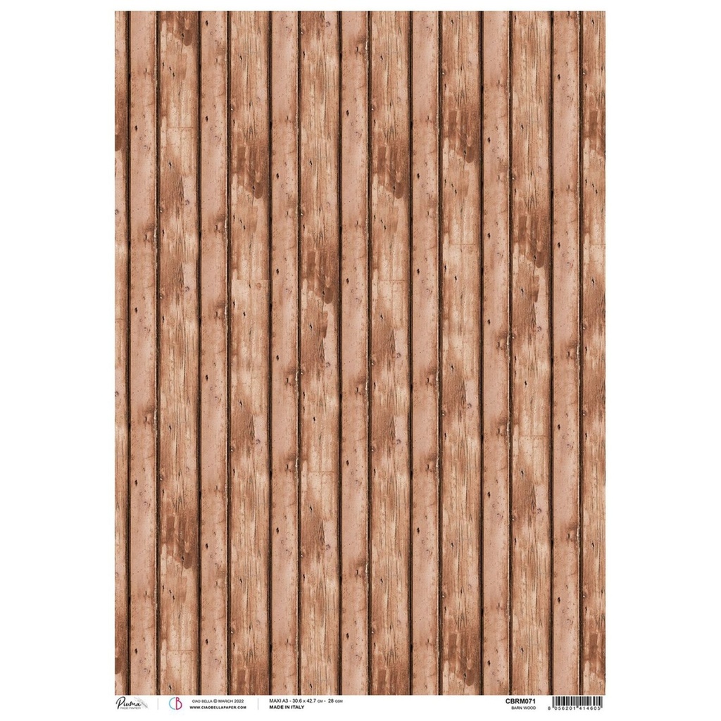 Ciao Bella Paper - Barn Wood A3 rice paper (3 pack)