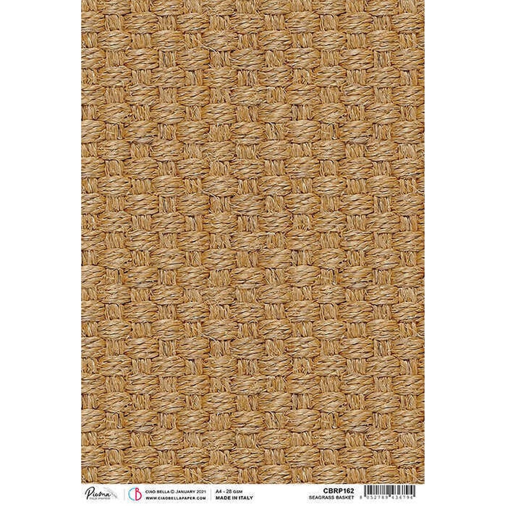 Ciao Bella Paper - Seagrass Basket A4 Rice Paper (5 pack)