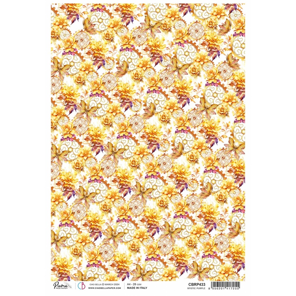 Ciao Bella Paper - Mystic Purple A4 rice paper (5 Pack)