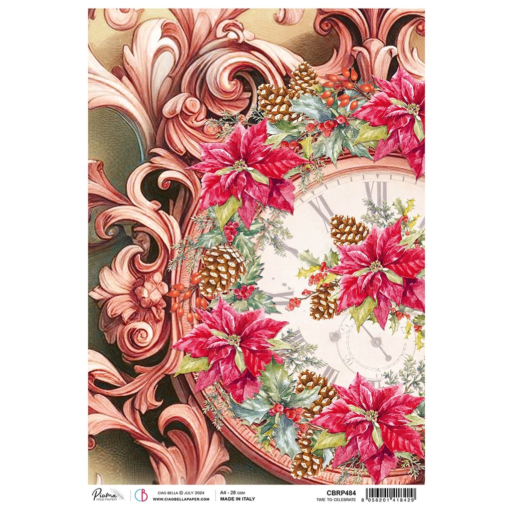 Ciao Bella Paper - Time To Celebrate A4 Rice Paper (5 pack)