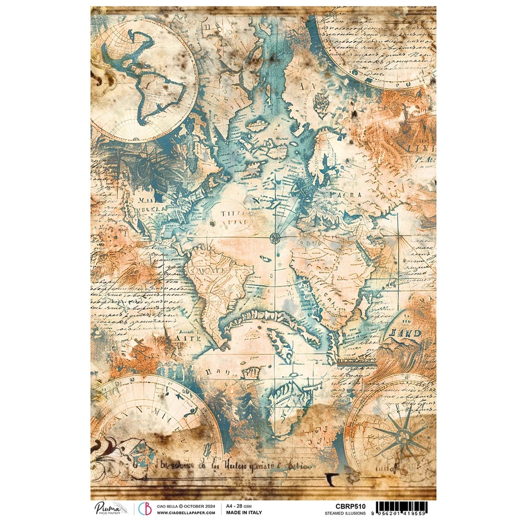 Ciao Bella Paper - Steamed Illusions A4 rice paper (5 Pack)