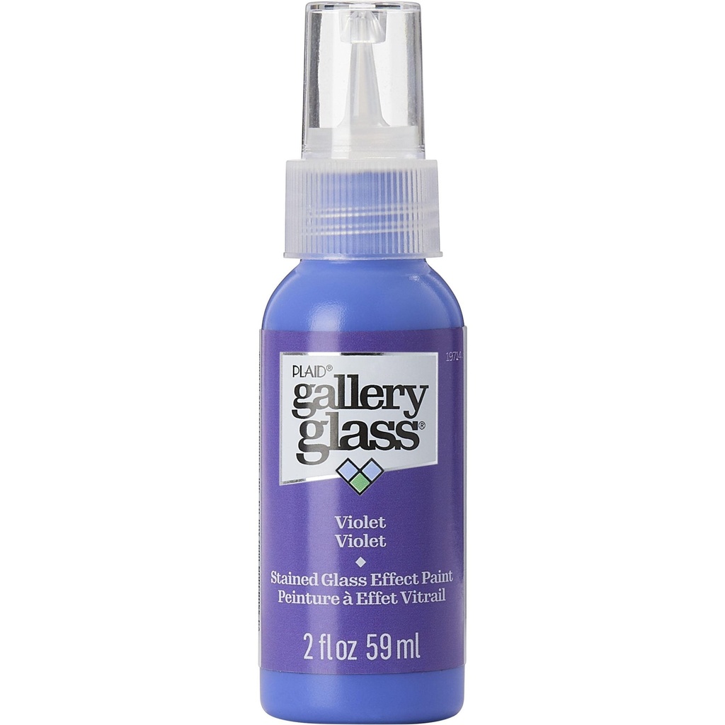 Plaid - Gallery Glass - 2oz - Violet
