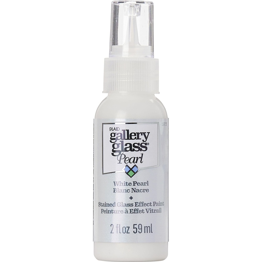 Plaid - Gallery Glass - 2oz - White Pearl