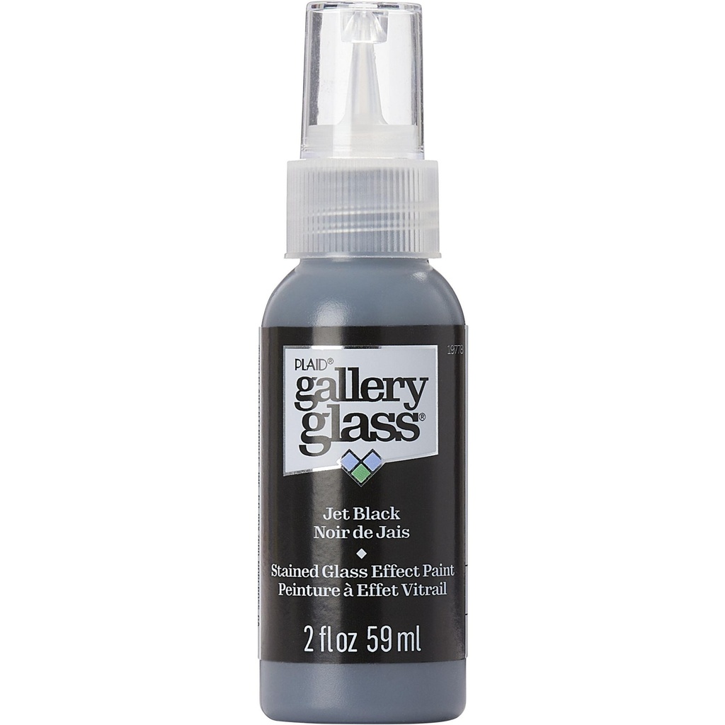 Plaid - Gallery Glass - 2oz - Jet Black