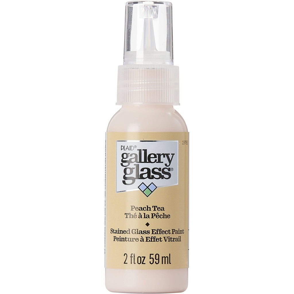 Plaid - Gallery Glass - 2oz - Peach Tea