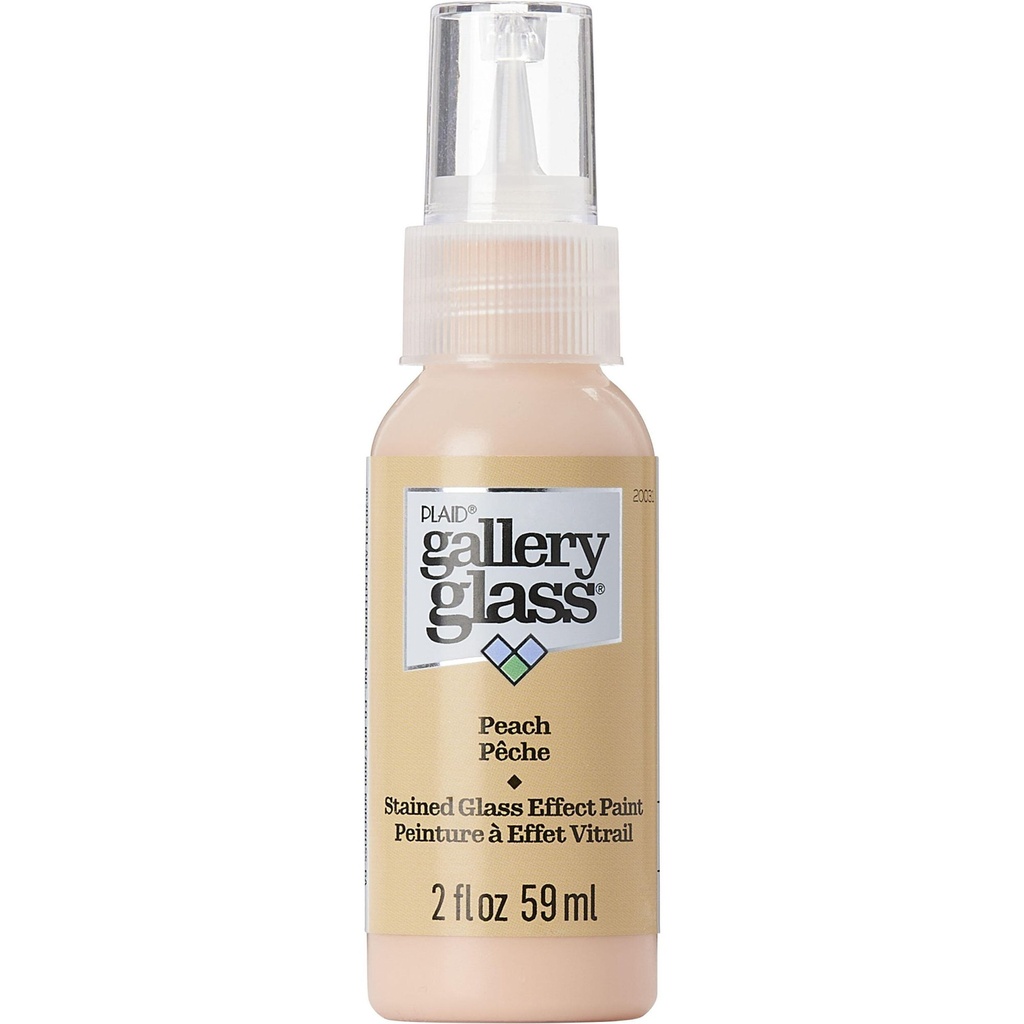 Plaid - Gallery Glass - 2oz - Peach
