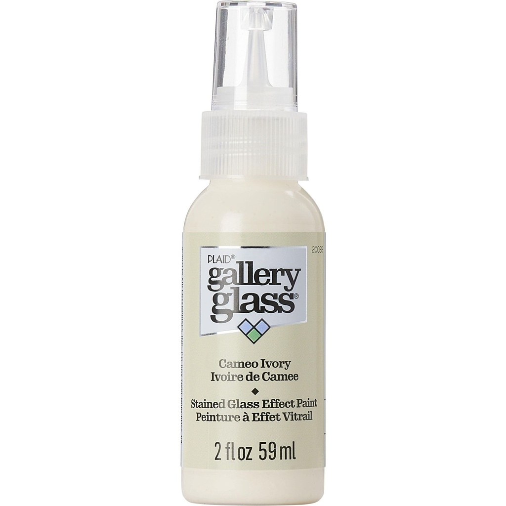 Plaid - Gallery Glass - 2oz - Cameo Ivory