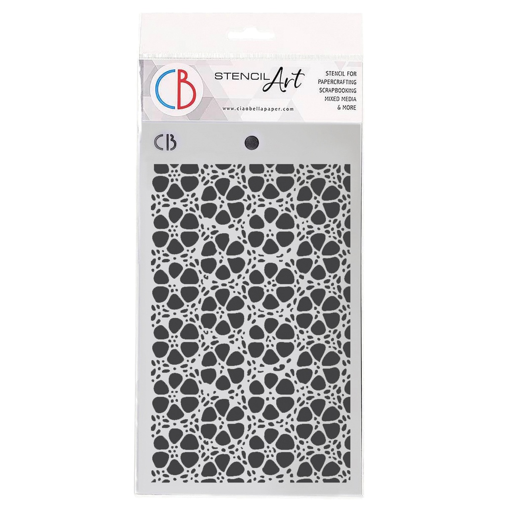 Texture Stencil 5x8" Vintage Filigree Pattern