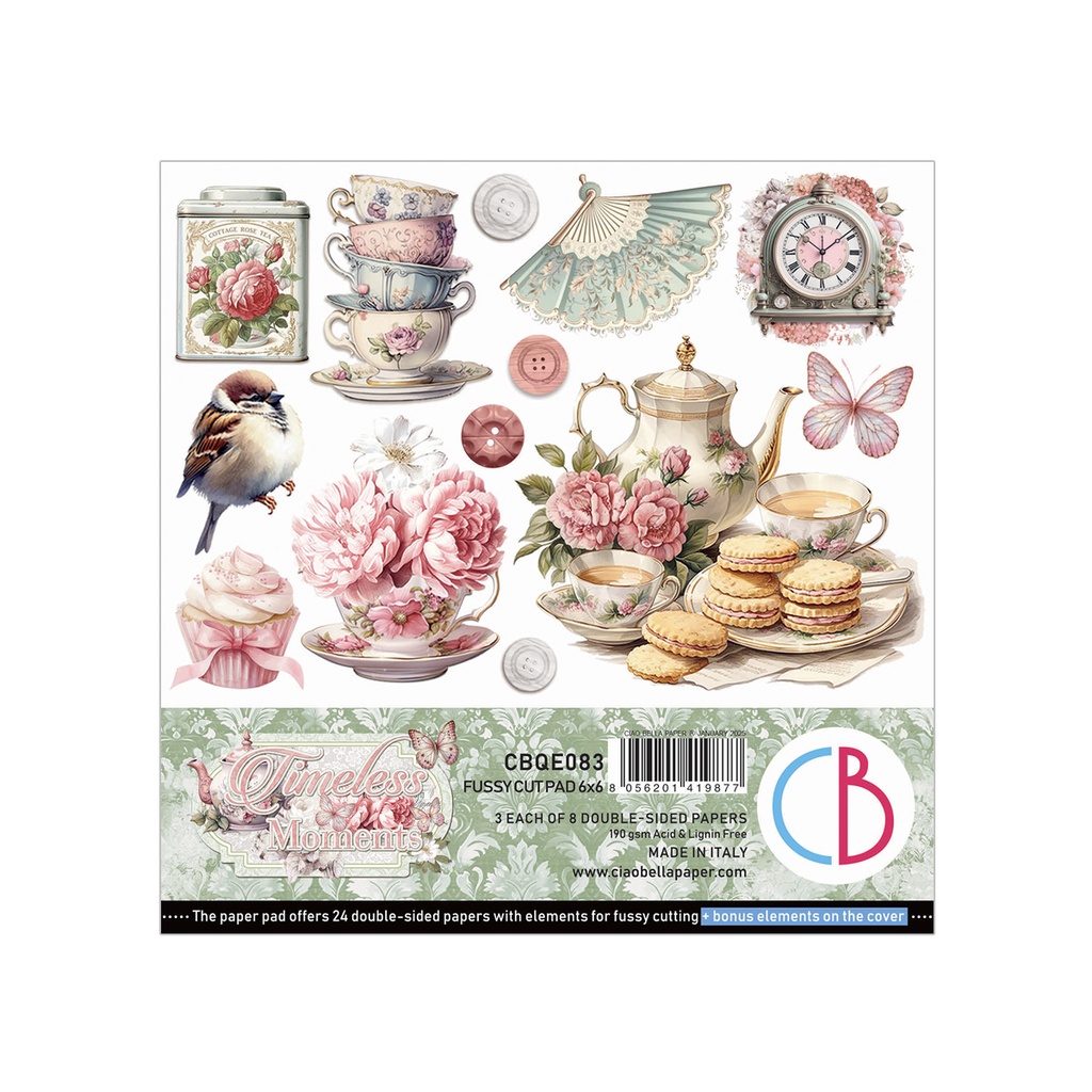 Ciao Bella Paper - Timeless Moments Fussy Cut Pad (6"x6")