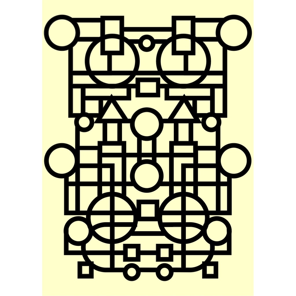 Personal Impressions Geometric Delights 5"x7" Mylar Stencil 