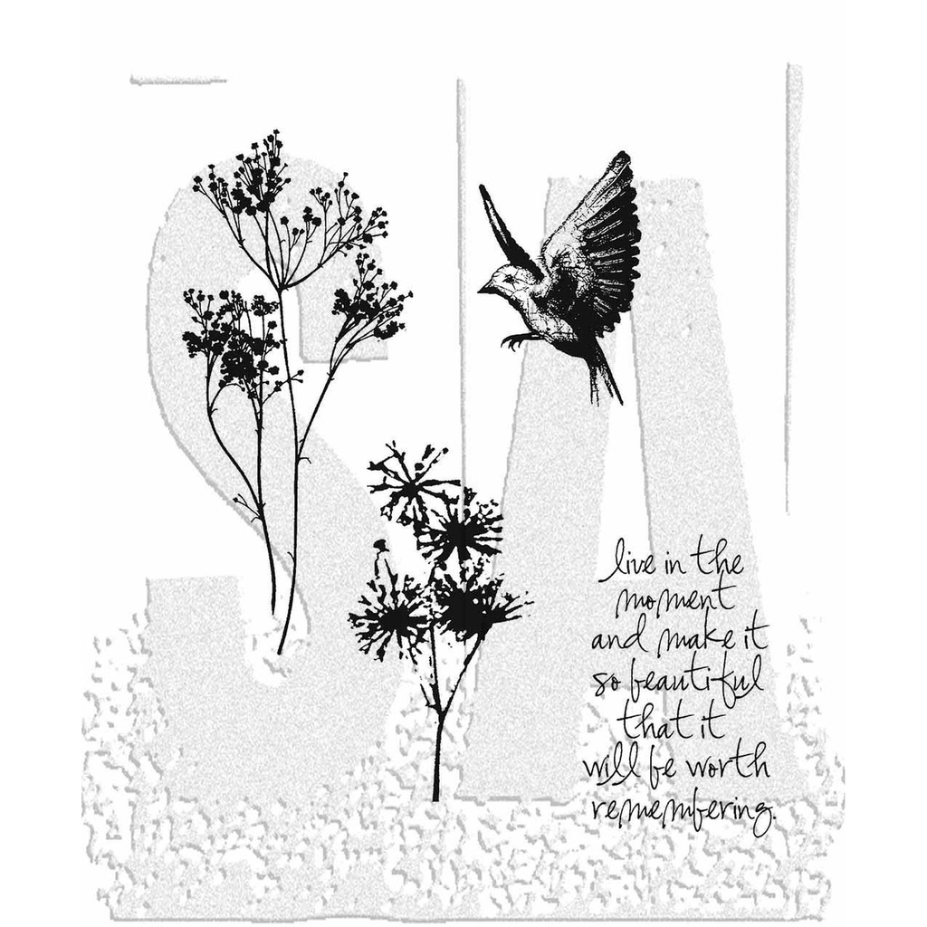 Tim Holtz - Stampers Anonymous Cling Stamps - Nature's Moments