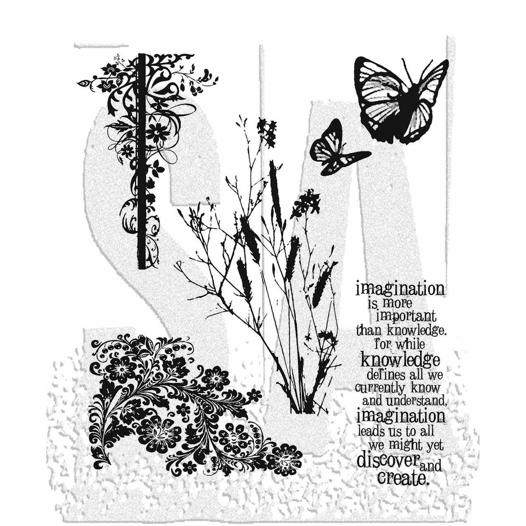 Tim Holtz - Stampers Anonymous Cling Stamp - Nature's Discovery