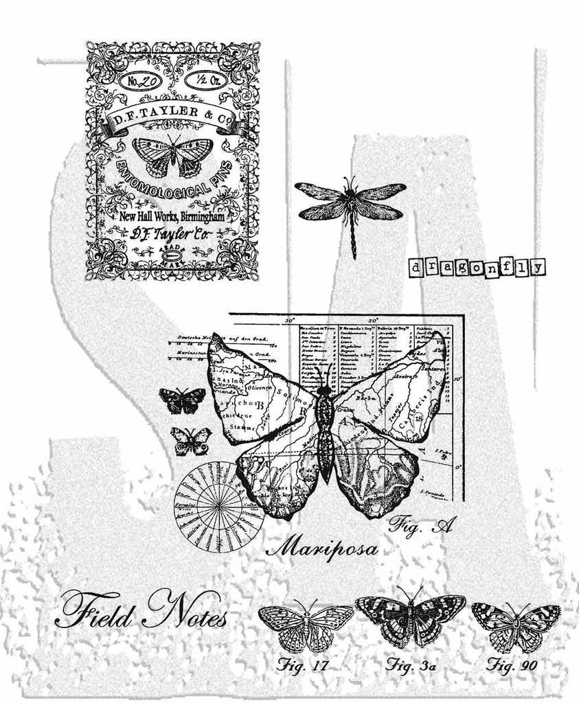 Tim Holtz - Stampers Anonymous - Cling Stamp - #17