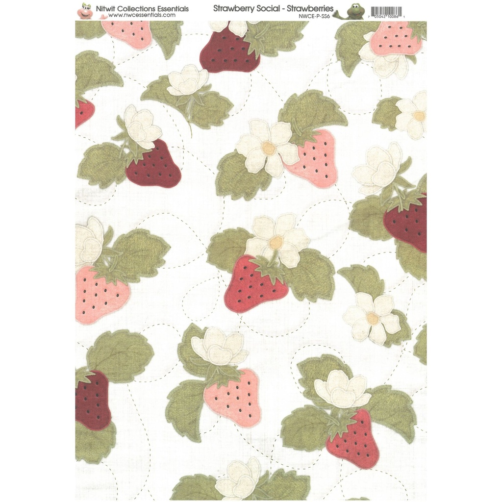 Nitwits Strawberry Social Strawberries Paper A4 pack of 10 sheets        