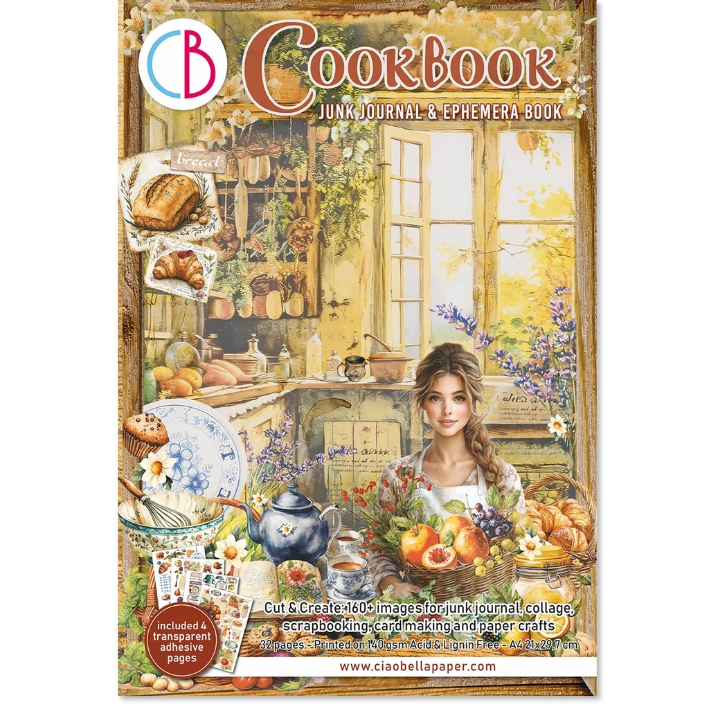 Ciao Bella Paper - Cookbook - Journal Ephemera Book 