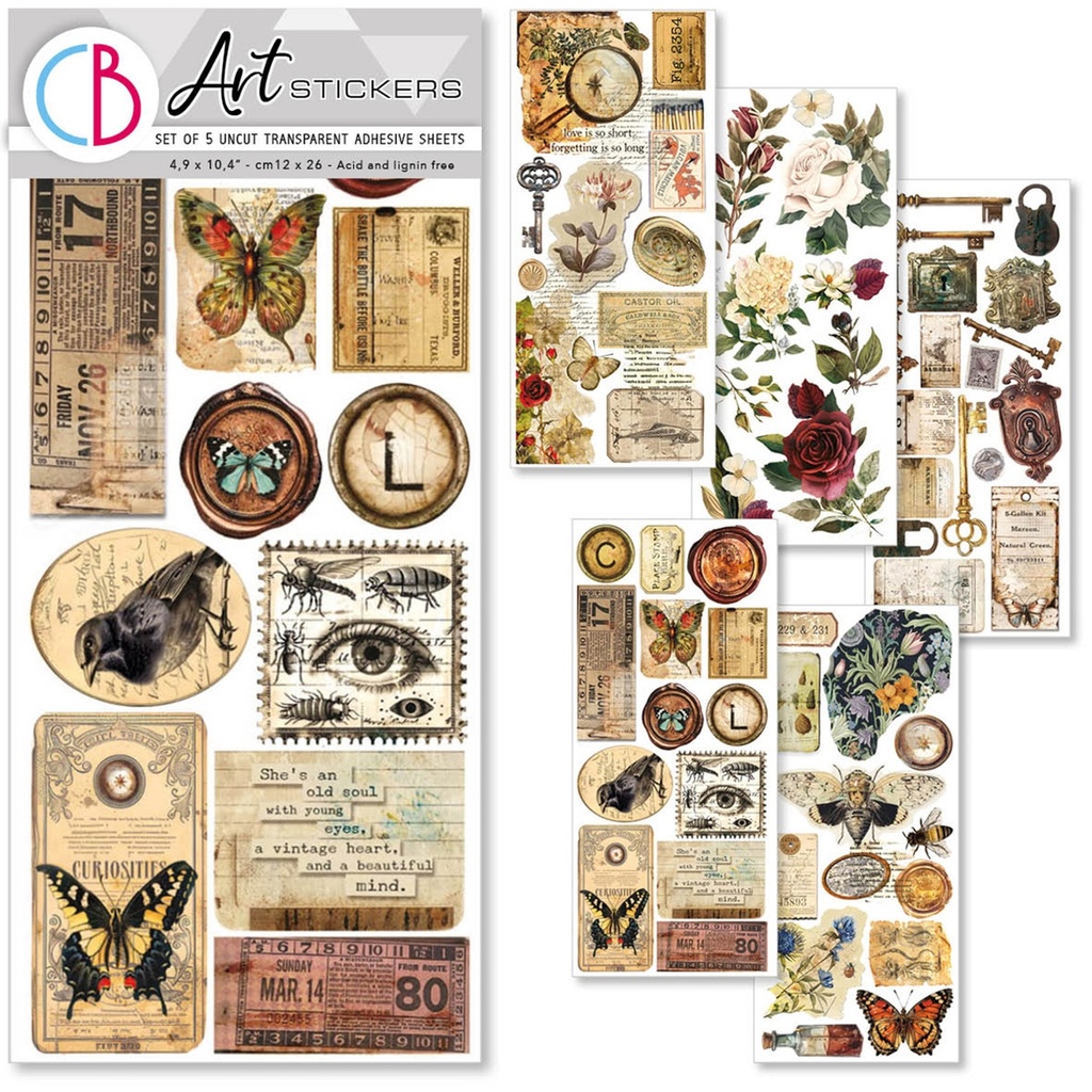 Ciao Bella Paper - Cabinet of Curiosities Art Stickers