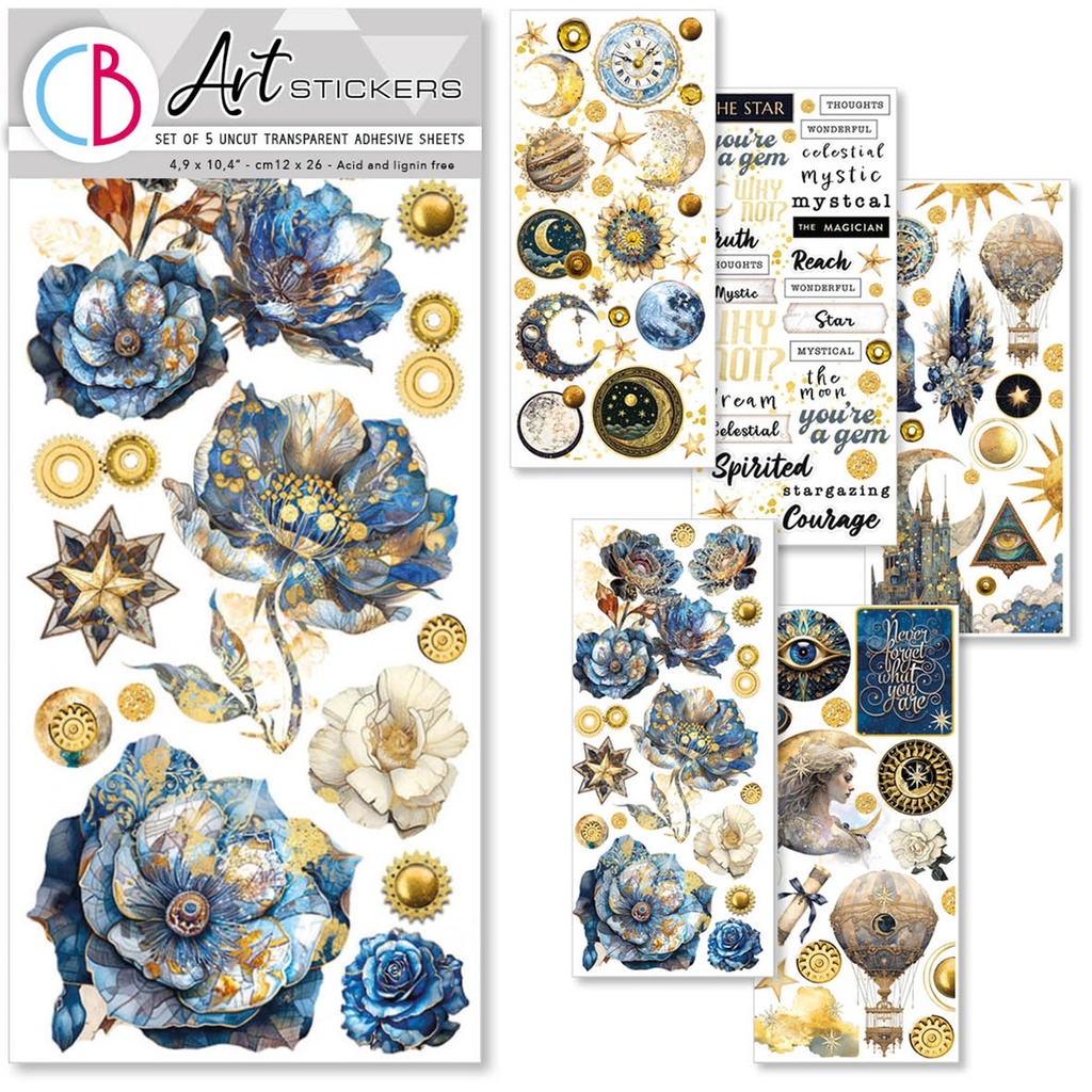 Ciao Bella Paper - Celestial Art Stickers
