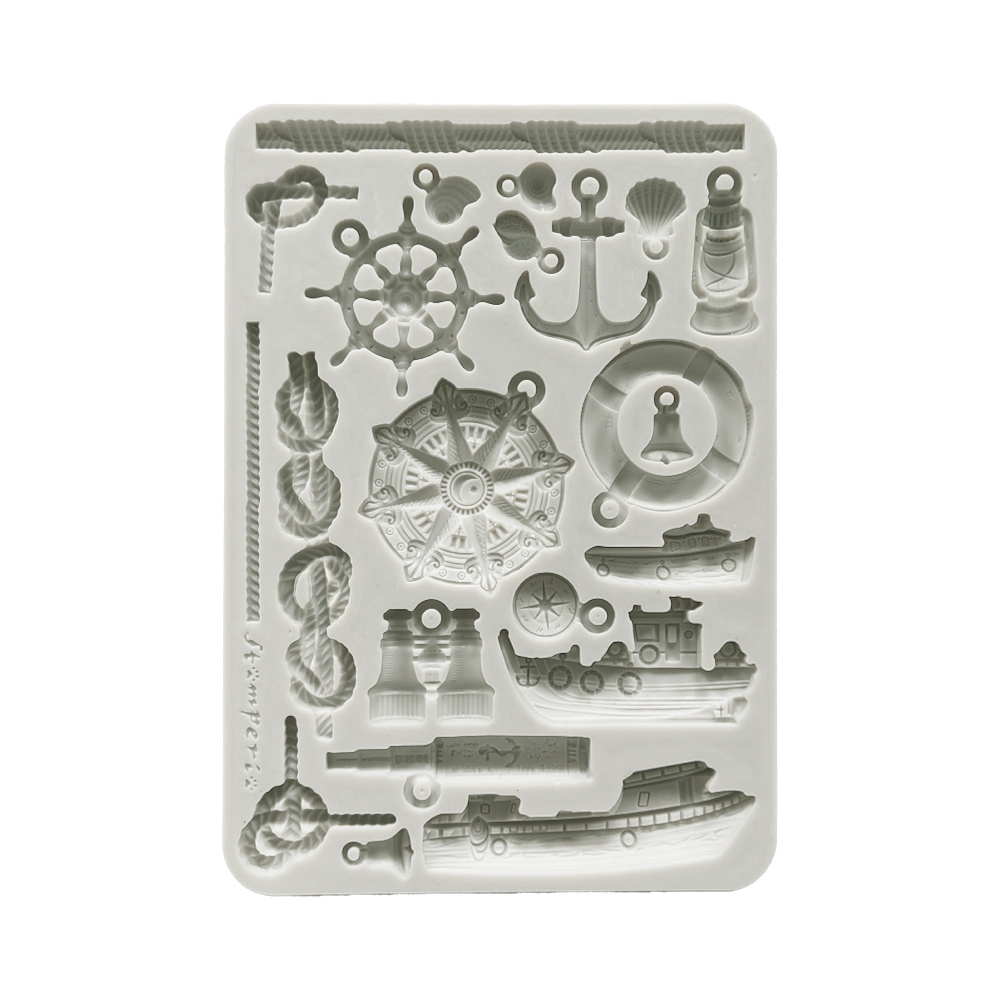 Stamperia - Silent Sea - Rudders and Boats A5 Silicon Mould