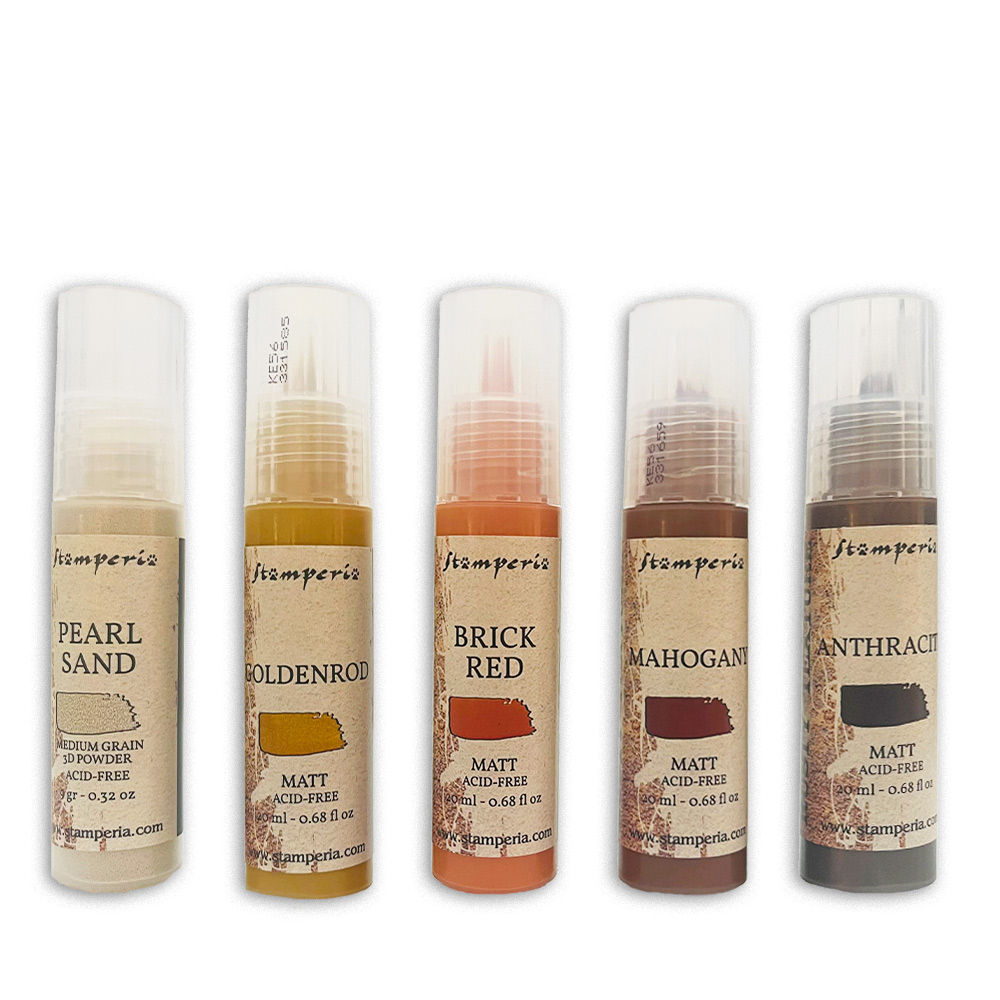 Stamperia Rusty Texture Paints (5x20 ml)
