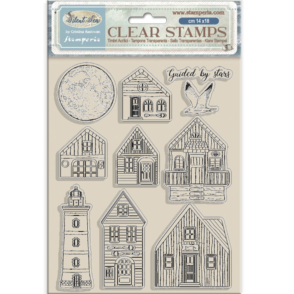 Stamperia - Silent Sea stamp set - Landscape 