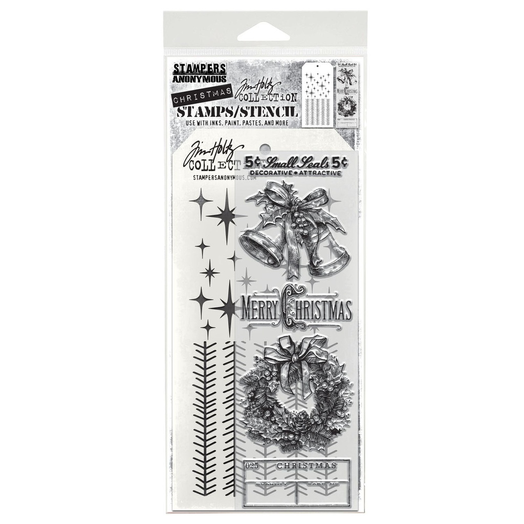 Tim Holtz Mixed-Media Stamps & Stencil Set #77 - Department Store