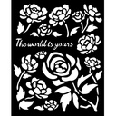 Stamperia - Timeless - Roses Stencil (20cmx25cm)