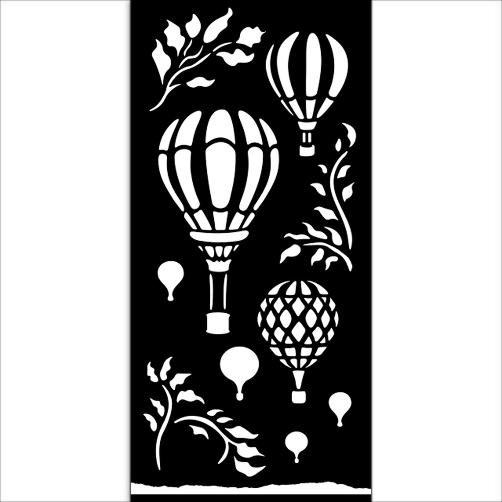Stamperia - Timeless -  Air Balloons Stencil (12cmx25cm)