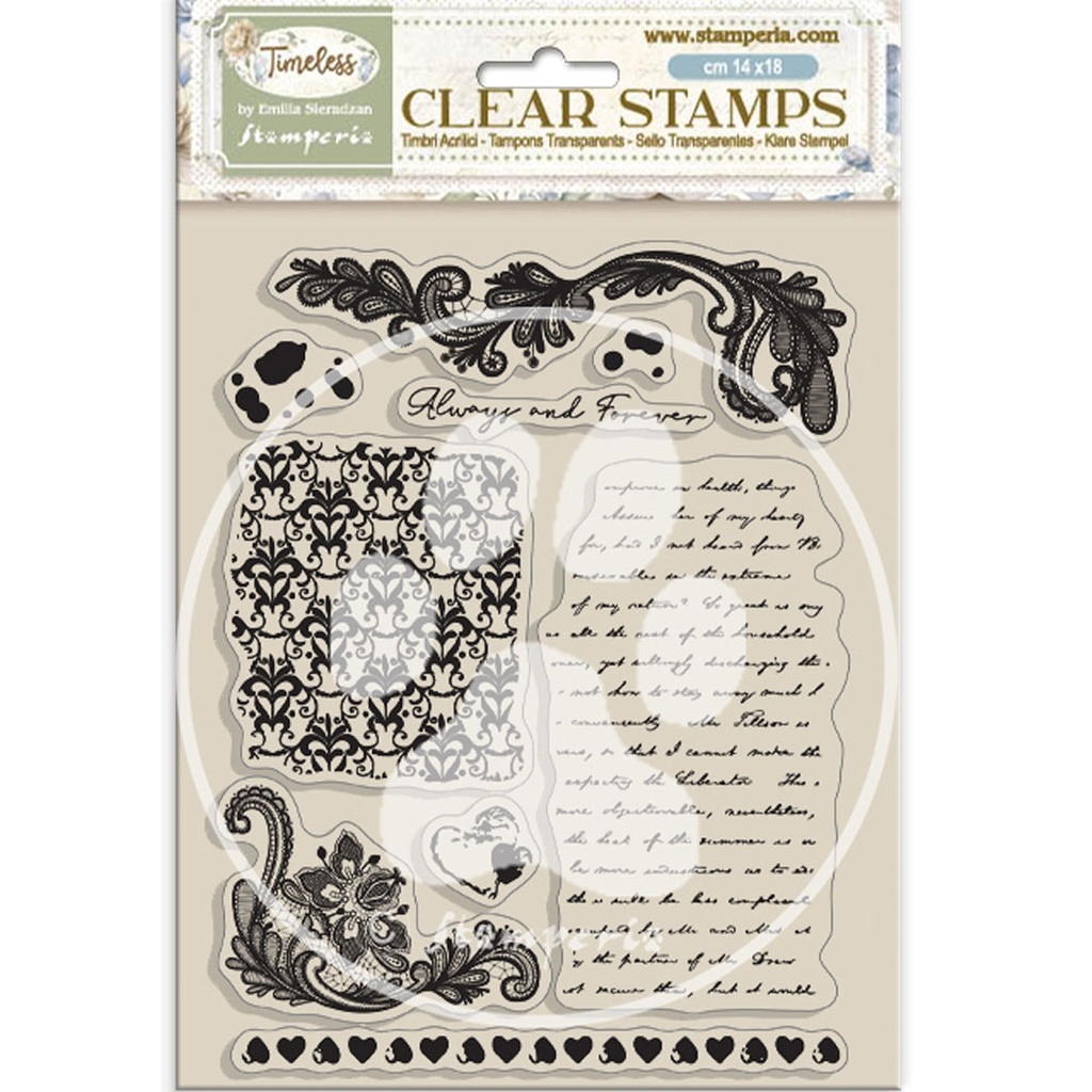 Stamperia - Timeless - Backgrounds stamp set