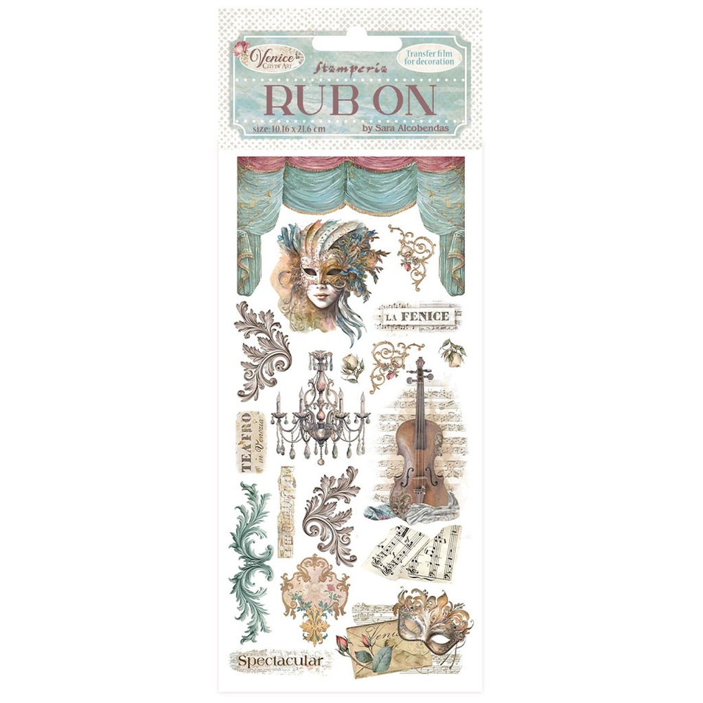 Stamperia - Venice City of Art - Rub-on Masks