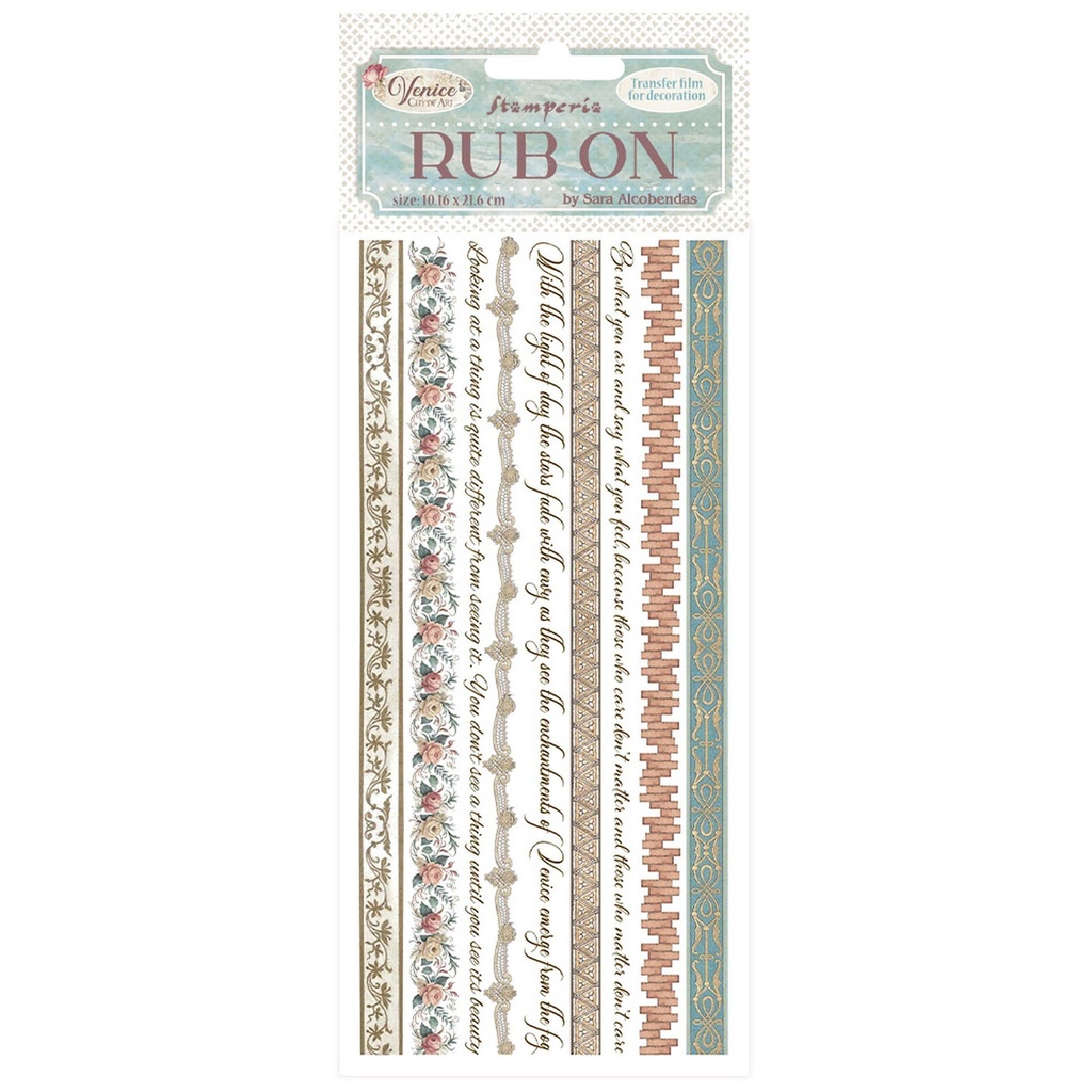 Stamperia - Venice City of Art - Rub-on Stripes