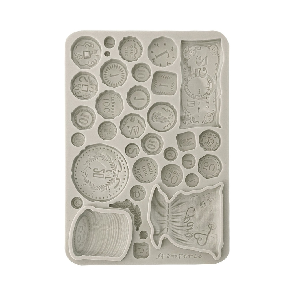 Stamperia - Venice City of Art - Old Coins A5 Silicon Mould