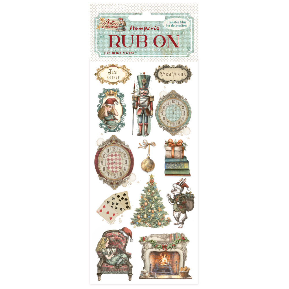 Stamperia -  Alice in Christmas - Rub-on Soldiers 