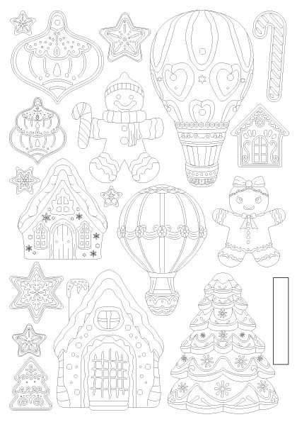 Stamperia - Candy Christmas - Gingerbreads A5 Silicon Mould