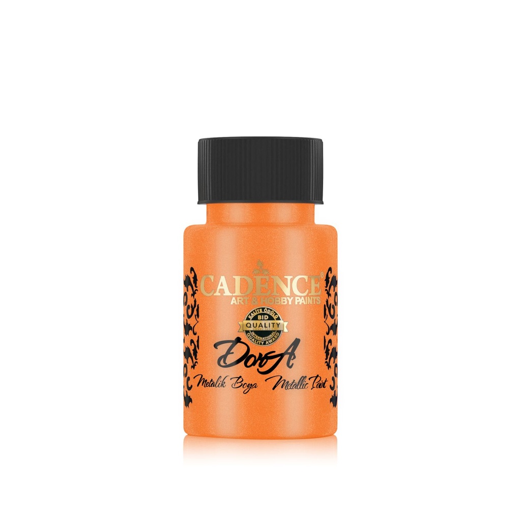 Cadence Dora Metallic Paint - Bright Orange (50ml)