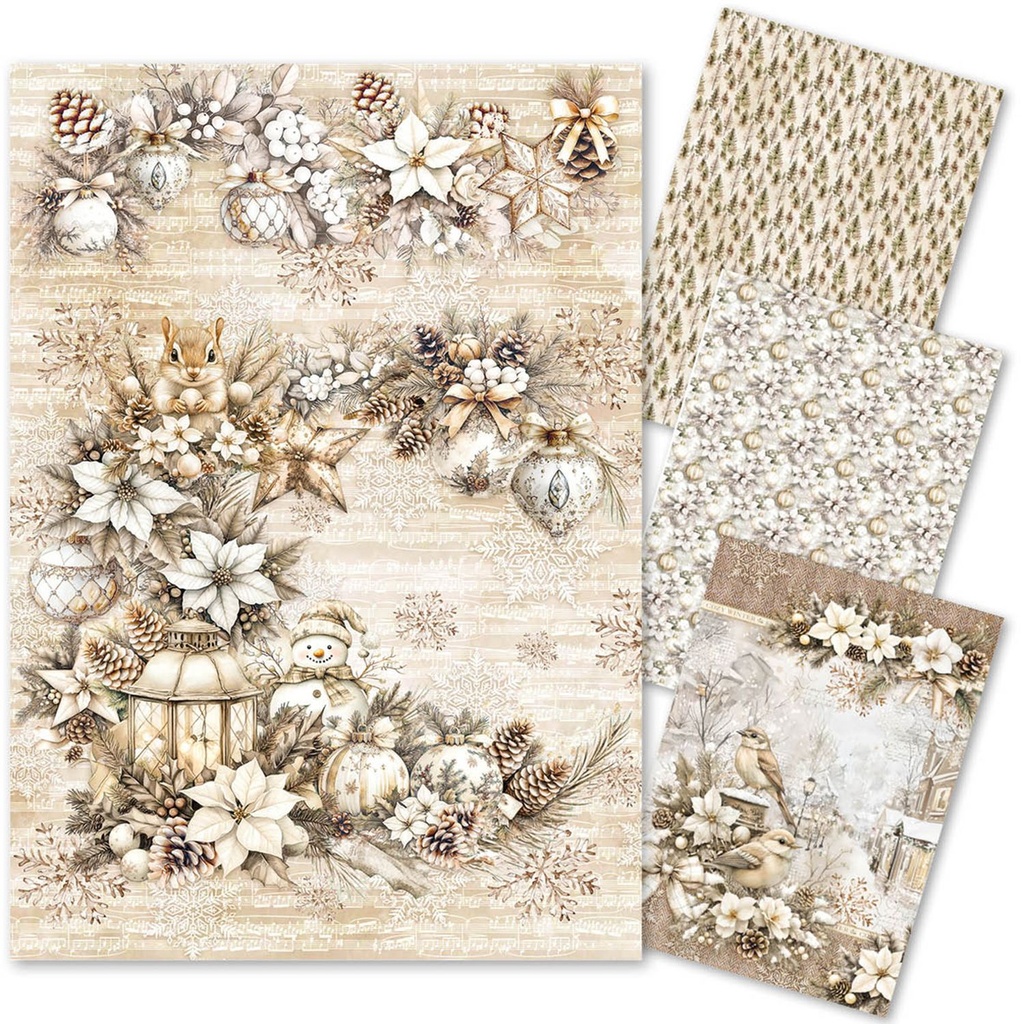 Ciao Bella Paper - Winter Season - A4 Rice Paper Mix