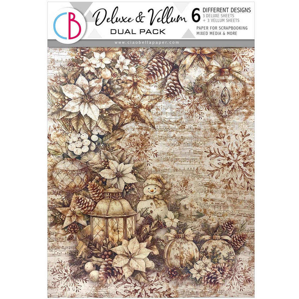 Ciao Bella Paper - Winter Season - A4 Deluxe Paper & Vellum Mix
