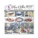 Ciao Bella Paper - Forest Tales - Deluxe Paper Silver & Vellum Pack (6"x6")