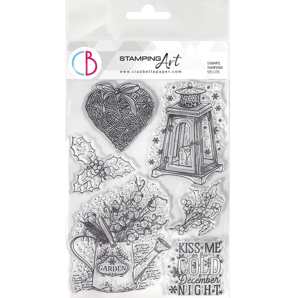 Ciao Bella Paper - Winter Season - December Night 6"x8" Stamp Set