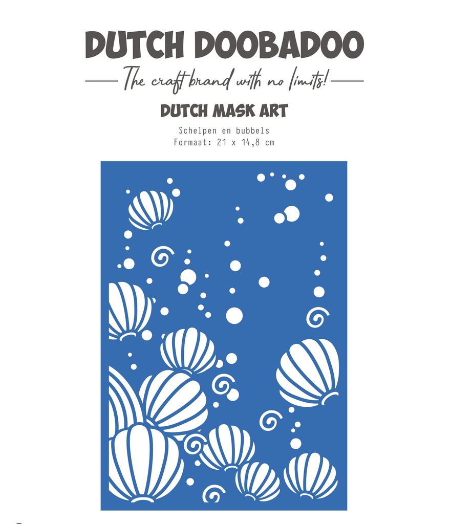 Dutch Doobadoo - Waves of the Sea - Mask Art - Bubbles (A5)