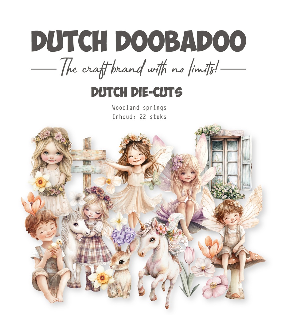 Dutch Doobadoo - Woodland Springs - Collage Diecuts 