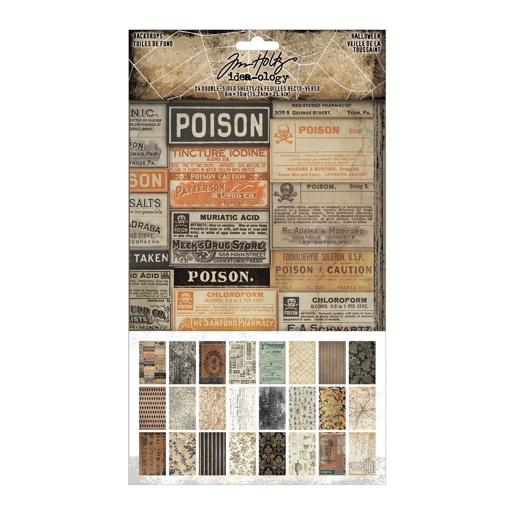 Tim Holtz Idea-ology - Backdrops (Halloween)