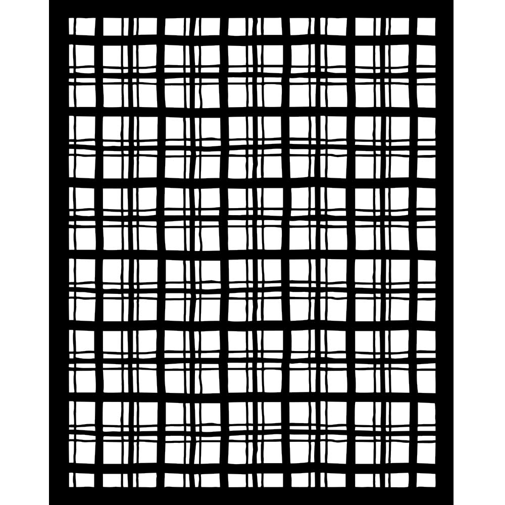 Stamperia - Whispering Woods - Tartan Pattern Stencil (20x25cm)