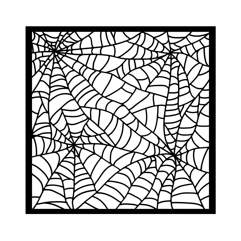Stamperia - Whispering Woods - Spider Pattern Stencil (18x18cm)
