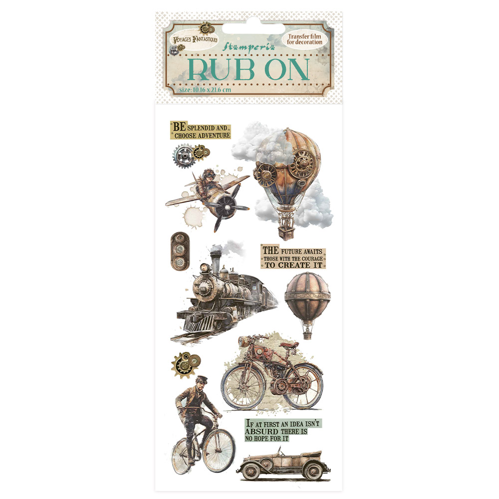 Stamperia - Voyages Fantastiques- Rub On - The Age of Adventure