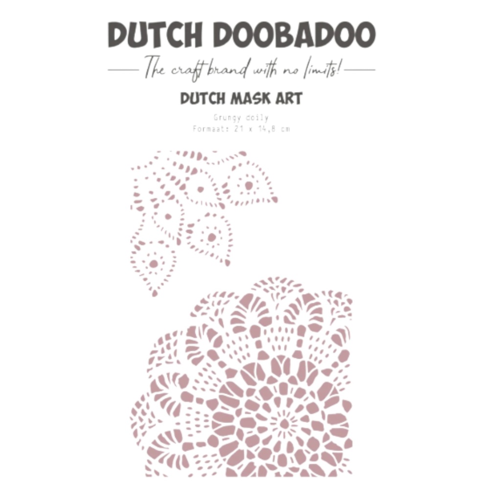 Dutch Doobadoo Grungey Doily A5 Stencil 