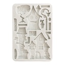 Stamperia - Furry Friends - A5 Silicon Mould - Houses