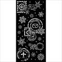 Stamperia - Gear Up for Christmas - Snowflakes Stencil (12x25cm)