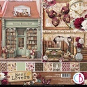 Ciao Bella Paper - Book Lovers -  12"x12" Patterns Pad  