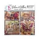 Ciao Bella Paper - Book Lovers - Deluxe Paper & Vellum 6"x6" Dual Pack (Pearl & Copper)